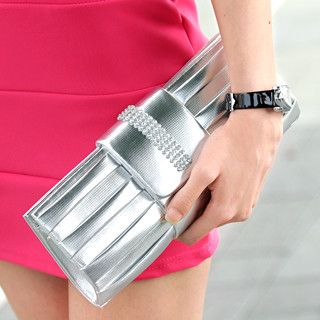 Rhinestone-Detail Clutch Rhinestone-Detail Clutch
