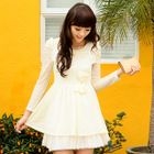 59 Seconds - Bow-Accent Lace Dress