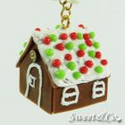 Sweet & Co. - Sweet Christmas Ginger Bread House Pearl Gold Necklace