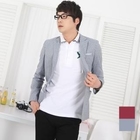 SEOBEAN - Notch Lapel Check Blazer