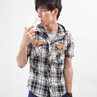 MR.PARK - Hooded Plaid Shirt