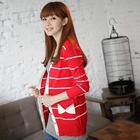 eFashion - Bow-Detail Striped Cardigan