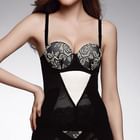 Moonbasa - Floral Cutout-Back Bustier