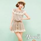 YUMI - Fringed Chiffon Top