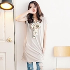 BAIMM - Scarf Accent T-Shirt Dress
