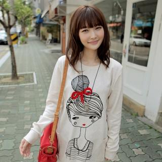 Girl Print Pullover Girl Print Pullover