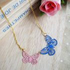 MyLittleThing - Gold Butterflys Short Necklace