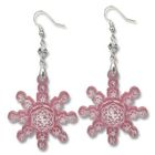 Sweet & Co. - Sweet&Co. Pink Snow Flurry Swarovski Crystal Earrings