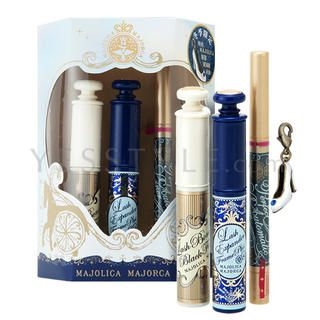 Majolica Majorca Eye Makeup Set (4 items): Mascara 6g + Mascara Base 6g + Eye Liner 1.3ml + Gift