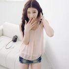 D.P-Shop - Bow-Back Chiffon Tank Top