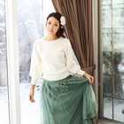 BBon-J - Ribbed-Trim Knit Top