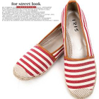 REDOPIN - Canvas Stripe Slip-Ons