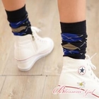 Blossom Gal - Argyle Long Socks
