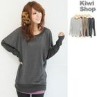 Kiwi Shop - Long Sleeve Scoop Neck Top