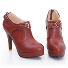 Smoothie - Buckled Platform Ankle Boots