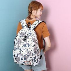 VIVA - Cat Print Lightweight Backpack VIVA - Cat Print Lightweight Backpack