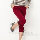 ageha@shibuya - Lace-Up-Hem Cropped Pants