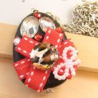 Fit-to-Kill - animals pattern diamond with red ribbon cotton necklace(Hand made)