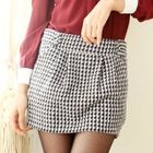 Tokyo Fashion - Pleated Houndstooth Skirt