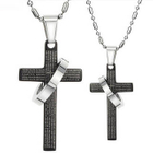 MURATI - Set: Couple Cross Necklace