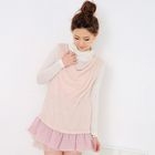prischu essentials - Ruffle-Hem Fleece Sleeveless Dress
