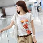 STYLEKELLY - Flower Print T-Shirt
