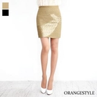 Orange Style - Sequined Skirt