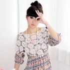 59 Seconds - Oversized Crochet Collar Cropped Top