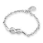 Bling Bling - Bling Bling 925 Silver Platinum Plated Infinity Sign Bracelet