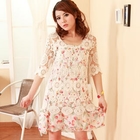 ZOO - Elbow-Sleeve Crochet Top