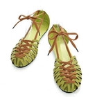 Grace Candy - Lace-Up Perforated Sandals