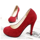 Smoothie - Faux-Suede Platform Pumps