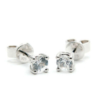 Bellini - White sapphire stud earrings