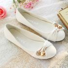 Smoothie - Rhinestone Cherry-Accent Flats