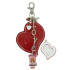 Atelier - Leather Heart Mirror with Strawberry MCC Girl Monchhichi Atelier - Leather Heart Mirror with Strawberry MCC Girl Monchhichi