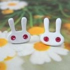 Angelove - Rhinestone Rabbit Earrings