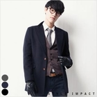 Style Impact - Peaked Lapel Wool Blend Coat