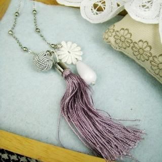 Romantic Purple Floral Necklace Romantic Purple Floral Necklace