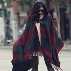 LORIKEET - Hooded Check Poncho