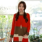 CLICK - Color-Block Knit Tunic