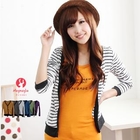 Maymaylu Dreams - Contrast-Trim Striped Cardigan