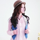 D.P-Shop - Crochet-Trim Denim Vest