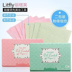 Litfly - Blotting Paper (Green Tea) + Blotting Paper (Original Pink) (100 sheets + 100 sheets) Litfly - Blotting Paper (Green Tea) + Blotting Paper (Original Pink) (100 sheets + 100 sheets)