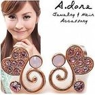 A.dore - Rhinestone 'Heart' Earrings