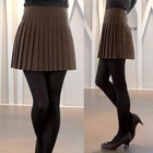 CLICK - Accordion-Pleat A-Line Miniskirt