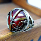 Fit-to-Kill - Vintage Gemstone Ring -Red