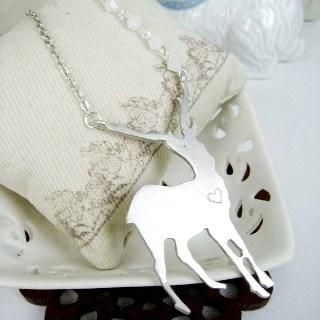 Silver Winter Deer Necklace Silver Winter Deer Necklace