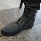 TOPGUYS - Genuine Leather Lace-Up Boots