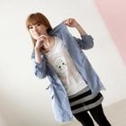 Tokyo Fashion - Tab-Sleeve Drawstring-Waist Jacket