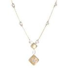 Keleo - 18K White & Yellow Gold Necklace with Pearls